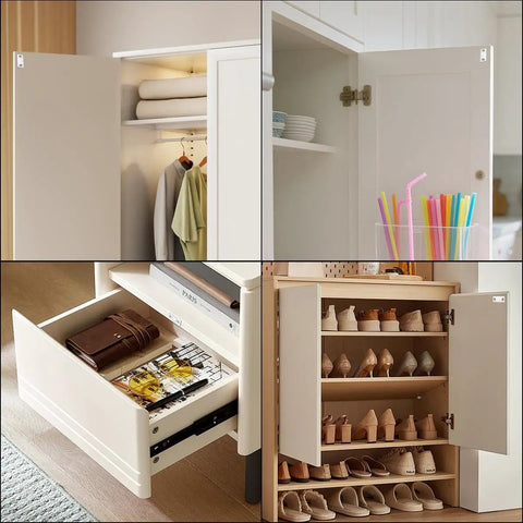 Open cabinets and drawers with 20 Pack Ultra Thin Magnetic Cabinet Door Catches With Double Sided Tape And Screws