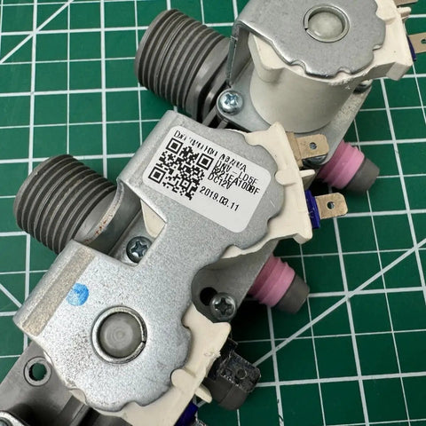 Washer Water Valve Replacement 5221EA1008F Plug And Play Easy Fit Installation With Durable Construction And Engineered Quality For Quick Retrofit In Front Load Washers Compatible With 5221EA1008F Valve Model, metal dual inlet
