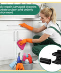 Upgrade Your Cabinetry With These Eight Black False Front Drawer Clips Heavy Duty Plastic Waterproof Design Includes Mounting Screws For No Fuss Swaps That Deliver A Rock Solid Secure Fit Every Day.