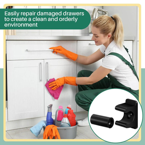 Upgrade Your Cabinetry With These Eight Black False Front Drawer Clips Heavy Duty Plastic Waterproof Design Includes Mounting Screws For No Fuss Swaps That Deliver A Rock Solid Secure Fit Every Day.