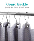 150 Pcs No Fuss Gourd Shaped Shower Curtain Hooks Rustproof Glide Roller Hanging Rings For Bathroom Rod Durable Easy Slide Curtain Buckles For Home Bedroom Living Room