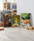 Totally Dope Customizable Wall Art Posters For Home Office Events And Businesses Create Your Own Text Images And Logos On Premium Quality Prints For Birthdays Weddings Parties And Promotions, showing three framed posters on a wooden floor in a cozy room.