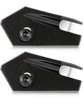 2 Pack V Cutter Cable Stripper Knife Attachment For NM And NMSC Wires, Stainless Steel Wire Cutter Tool, black, side view