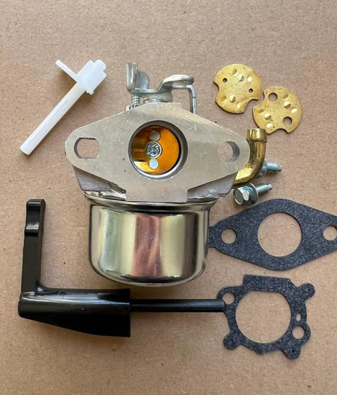 Beefed Up Heavy Duty Replacement Carburetor Part Without Shaft For 795533 DG1, components laid out on a surface.