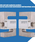 Heavy Duty Built Tough Load Cell Sensor Providing Straight Up Precision Weighing Output For Industrial Mixing Stations And Batching Systems With Zero Hassle Setup, 100kg capacity, stainless steel design.