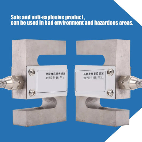 Heavy Duty Built Tough Load Cell Sensor Providing Straight Up Precision Weighing Output For Industrial Mixing Stations And Batching Systems With Zero Hassle Setup, 100kg capacity, stainless steel design.
