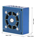 Cordless Solder Fume Extractor With Cooling Fan And Built-In Lamp, 10,000 RPM Welding Smoke Purifier, compact blue design with dimensions