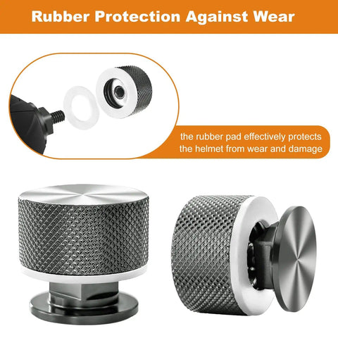 Upgraded Pipeliner Helmet Fasteners For Welding Hoods Titanium Grey Aluminum 6061 T6 Replacement Parts