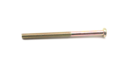 M8 X 110mm Half Thread Furniture Barrel Screw, 65mm Thread, bronze-tone, for Beds and Tables, 1.25mm Pitch