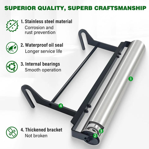 21 Inch Mower Stripe Kit Stainless Steel Roller With Bearings For EGO 21 Inch Walk Behind Mowers Easy Install rustproof design