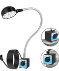 Ultra Bright 2000 Lumen LED Magnetic Work Light With 20 Inch Flexible Gooseneck And Built Tough Magnet Base close-up and details