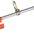 Sliding Beam Anchor For Fall Protection With Adjustable Dual Ratcheting System Fits Beams From Three And A Half Inches To Fourteen Inches Wide