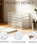 Stackable Drink Packet Organizer With 10 Clear Acrylic Drawers For Water Flavor Mixes Tea Bags And Water Packets