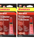 Red High Strength Thread Locker For Large Fasteners 0.20 Oz Bottle With Permanent Lock Anaerobic Formula Two Pack