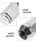 Heavy Duty Chrome Plated Steel Lug Nuts Seals Anti Rust Wheel Bolt Kit For Auto And RV Secure Fit Replacement Accessories Assorted Washers close-up