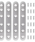 28 Piece Dang Solid Stainless Steel Flat Corner Brackets For Wood And Carpentry with screws, rust resistance and rounded edges