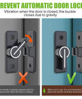 Heavy Duty 90 Degree Gate Latch For Barn Doors And Sliding Doors, Flip Latch Bolt Lock In Zinc Alloy With Matte Black Finish