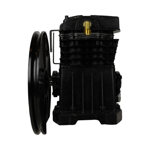 Side view of Pumping Unit With Flywheel Replacement For EC2510E Air Compressor Beef Up Performance Boost Efficiency And Prolong Life