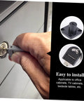 Premium Zinc Alloy File Cabinet Lock Replacement Cam Key Set For Locking Desk Drawers Office Files And Storage Boxes With Two Keys in use.