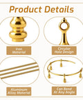 Killer Brass Gallery Rail Hardware Kit Including Eight Tough Railing Spindles Three Heavy Duty Fifteen Inch Mounting Rods And Fast Fix Screws showing iron and aluminum parts.