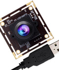 16MP Wide Angle USB Camera Module with 180 Degree Fisheye Lens for Linux Windows Android Mac, Ultra HD 3496P Security USB Camera Board
