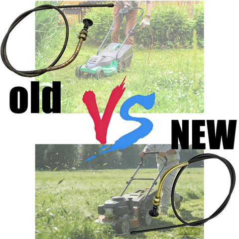 Choke Cable Replacement 36 Inch Length 42 Inch Total For TimeCutter Mower Models 112 9753 The Go To Replacement Fits QSS708GEM QT22KA QT24KA QTE651KA QTE691KA QTE708GEM QTS691KA. old vs new mower choke cable