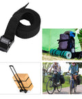 Workhorse Cam Buckle Tie Down Straps With Adjustable Cinch, 0.75 Inch Wide By 48 Inch Long, Black, 4 Pack in use for packing and hauling