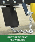 Rust resistant plow blade of 3lb Garden Seeder Workhorse With 7 Seed Plates For Precise Planting In Prepared Soil, Sweet Corn Planter