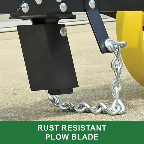 Rust resistant plow blade of 3lb Garden Seeder Workhorse With 7 Seed Plates For Precise Planting In Prepared Soil, Sweet Corn Planter