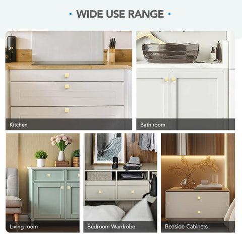 Premium Brushed Gold Cabinet Handles Zinc Alloy Drawer Pulls Modern Arched Kitchen Hardware Single Hole Five Pack used in kitchen and bathroom.