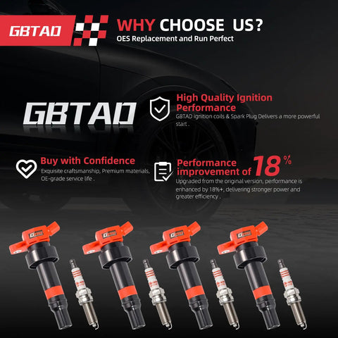 Upgraded 4 Piece Ignition Coil Pack And Iridium Spark Plug Set For 1.6L L4 Engines In Hyundai Accent Veloster Kia Rio And Kia Soul Replaces UF652 C1803 High Performance Replacement
