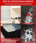 Pro Grade Cabinet Hinge Jig For Precise Door Installations, Heavy Duty Adjustable Clamp Template And Mounting Guide For Kitchen