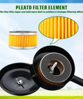 8 Pack Replacement Air Compressor Filter Elements 2.55 Inch Outer Diameter And 1.45 Inch Inner Diameter And 1.59 Inch High