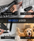 3 In 1 Cordless Air Duster And Mini Vacuum with LED light cleaning keyboard, snow, barbecue, and pet hair