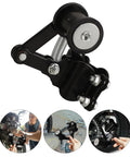 Heavy Duty Iron Chain Tensioner Kit For Off Road Motorcycles Upgrades Ride Stability And Safety With Durable Roller Guide For Smoother Performance And Reliable Daily Use, black metal roller