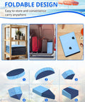 Foldable design of a 2-In-1 Dog Pool And Splash Pad For Backyard Fun, Non Slip Thick PVC, Extra Large 63-Inch Wide Pool For Big Dogs And Kids