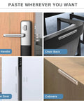 Real Deal Clear Silicone Furniture Bumpers Six Pack With Heavy Duty 3M Adhesive Self Grip Wall Guards for door handle, fridge, chair, cabinets.