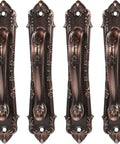 Vintage Zinc Alloy Door and Wardrobe Pull Handles Set in Coffee Brown Ergonomic Safe and Classy Cabinet Hardware