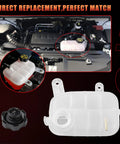 Installed Coolant Reservoir Tank With Cap for Buick Encore and Chevy Trax 2013 to 2021 1.4L 1.8L Engine Replacement