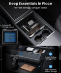 Center Console Organizer For Tesla Model Y Juniper 2025 2026 And Model 3 Highland 2024 2026 All Trims 4 Piece Dual Tier Storage