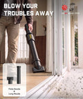 Straight Up Lightweight Cordless Leaf Blower With Three Speed Settings And Fast Type C Charging for precise cleaning with flate and long nozzles.
