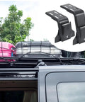 Heavy Duty Roof Rack Mount Brackets For SUVs And MPVs Gutter Clamp System holding cargo, drill free adjustable height, alloy