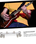 Pro Grade Guitar Nut And Saddle Sander Tool For Luthiers Easy Setup displayed with electric guitar and musician