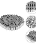 200 Pcs Stainless Steel Compression Hose Ferrules For Air Hoses And Hydraulic Lines Prevent Liquid And Gas Leaks Boost Workflow Efficiency Pro Grade Durable For Petroleum And Marine Jobs Corrosion Resistant, stacked ferrules
