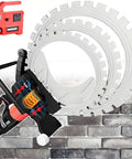Heavy Duty Electric Concrete Ring Saw Dishing Out 8900 Watts Of Raw Power And Decked Out With A Titanium Blade for masonry cutting.