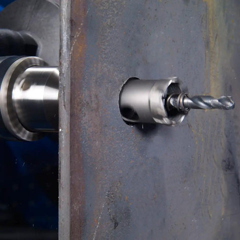 7 3/4 Inch Tungsten Carbide Tipped Hole Cutter drilling steel plate for metalworking