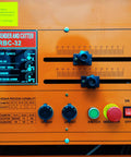 Control panel of Jobsite Ready Heavy Duty Electric Rebar Bender And Cutter Combo 110V Foot Switch Rig with technical specs.