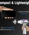 Cordless Handheld Car Vacuum With 22000 Pa High Power Suction, Beast Mode Power, shown compact and lightweight with dimensions 8.2*7.8*2.5 inch