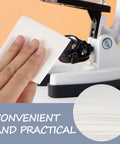Top Tier Lint Free Cleanroom Wipes Bulk 900 Pack 6 Inch White Polyester Plus Wood Pulp Blend being used to clean a microscope.