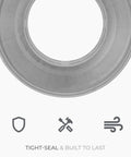 6 To 4 Inch Round Duct Reducer Male Fit Galvanized Steel Duct Increaser For Ventilation Systems Heating And Cooling Dryer Duct And Dryer Vent Hose Connector Easy Inside Duct Installation, inside-fit view